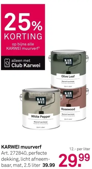 Aanbieding: Muurverf