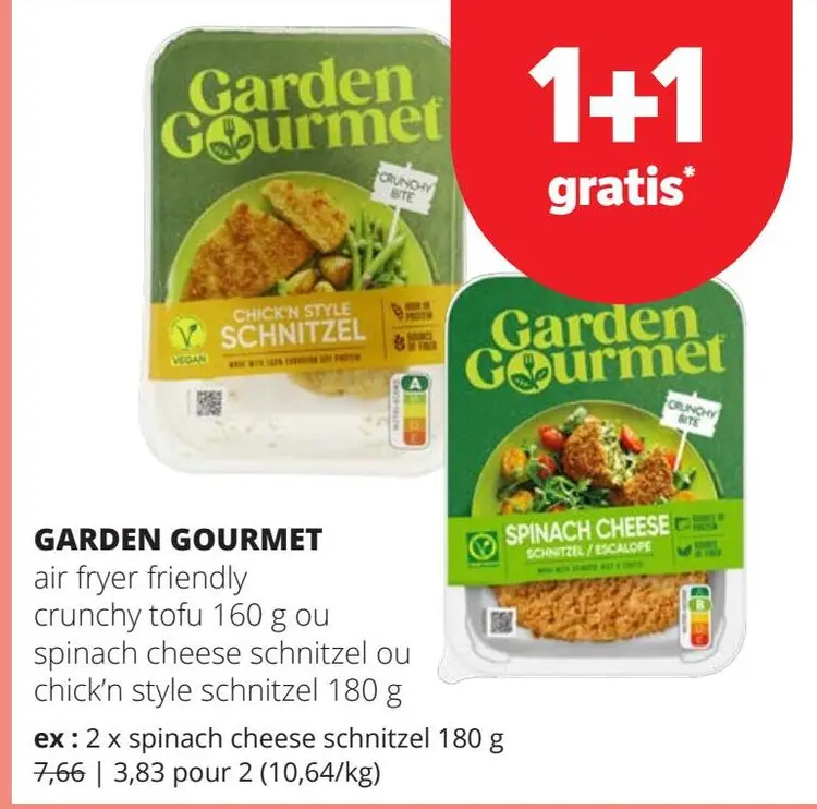 Offre: air fryer friendly crunchy tofu ou spinach ch