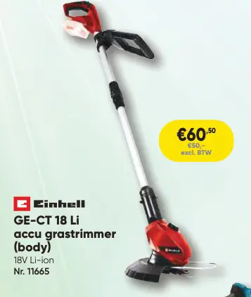 Promotie: GE-CT 18 Li accu grastrimmer