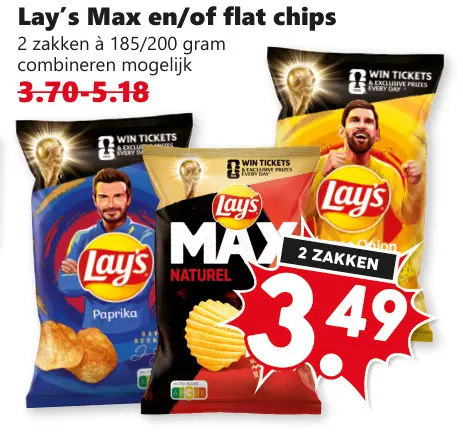 Aanbieding: Max en/of flat chips