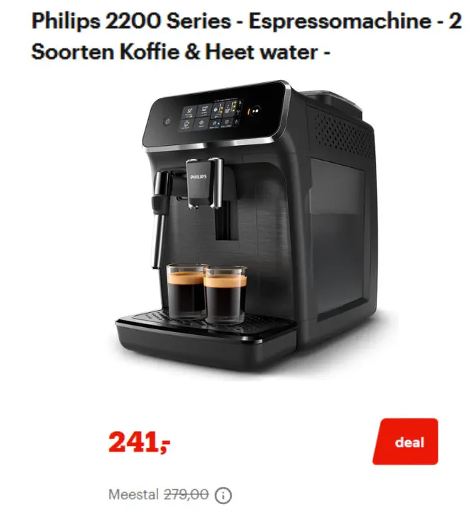Promotie: 2200 Series - Espressomachine