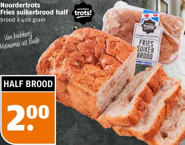 Aanbieding: Fries suikerbrood half