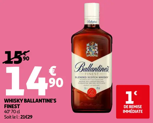 Promotie: Whisky Ballantine's finest