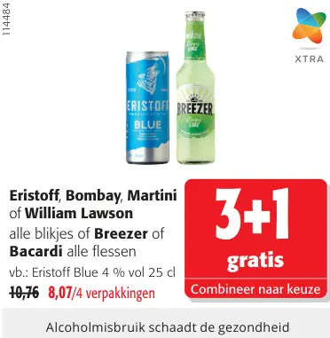 Promotie: Blikjes of Breezer