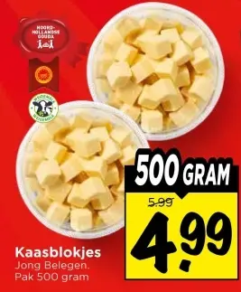 Aanbieding: Kaasblokjes
