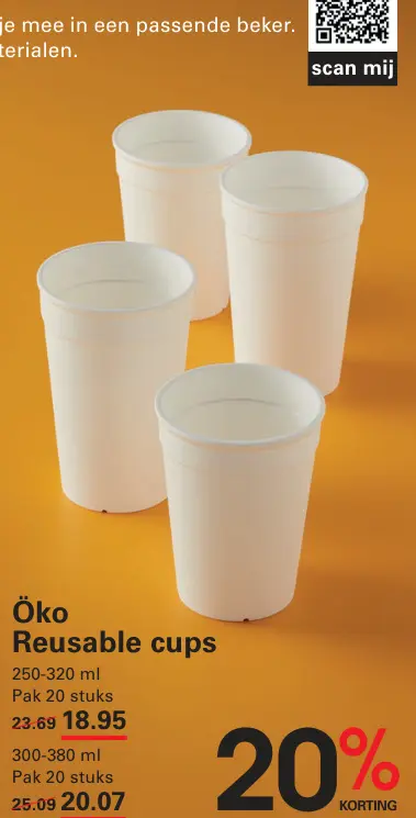 Aanbieding: Reusable cups