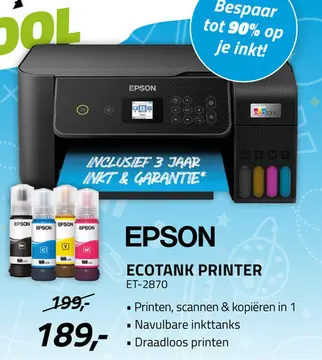 Aanbieding: Ecotank printer