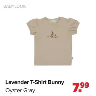 Aanbieding: Lavender T-Shirt Bunny