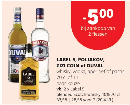 Promotie: LABEL 5, POLIAKOV, ZIZI COIN of DUVAL
