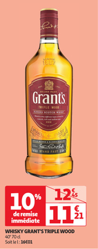 Aanbieding: WHISKY GRANT'S TRIPLE WOOD