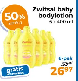 Aanbieding: Zwitsal baby bodylotion