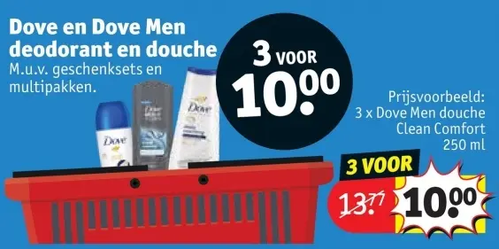 Aanbieding: Dove en Dove Men deodorant en douche