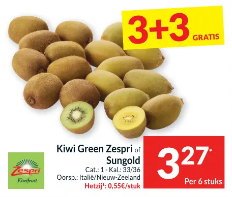 Aanbieding: Kiwi Green Zespri of Sungold