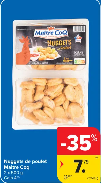 Offre: Nuggets de poulet