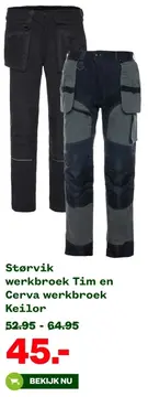 Aanbieding: Størvik werkbroek Tim en Cerva werkbroek Keil