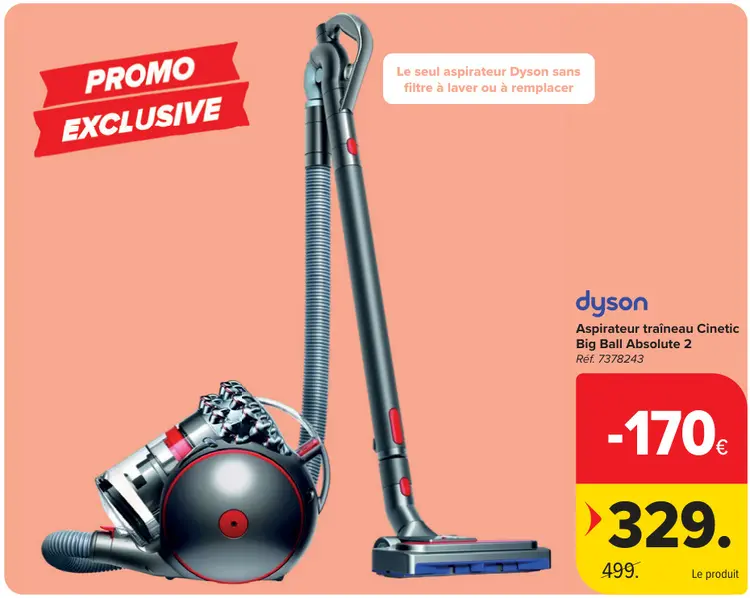 Offre: Aspirateur traîneau Cinetic Big Ball Absolute 2