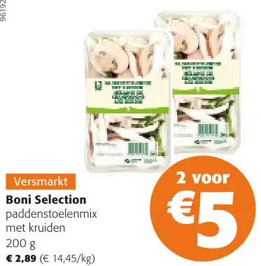 Promotie: Paddenstoelenmix met kruiden