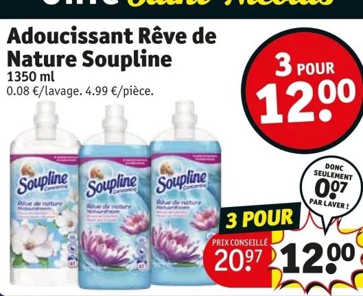 Offre: Adoucissant Rêve de Nature Soupline