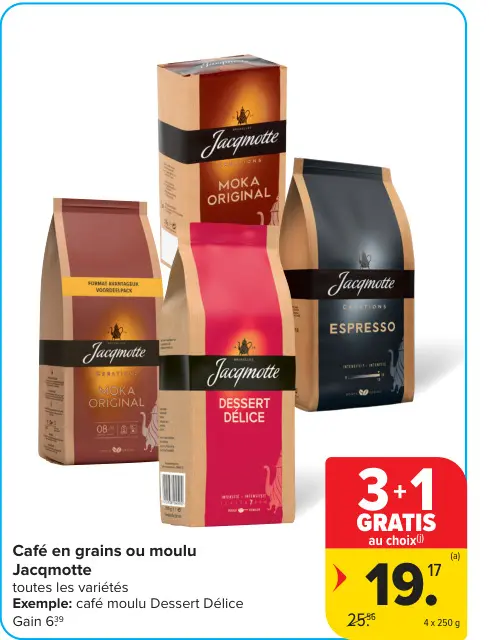 Offre: Café en grains ou moulu