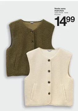 Offre: Veste sans manches