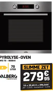 Aanbieding: Pyrolyse-oven