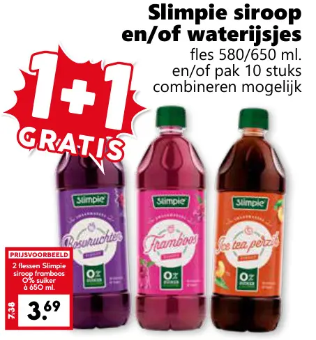Aanbieding: Slimpie siroop en/of waterijsjes