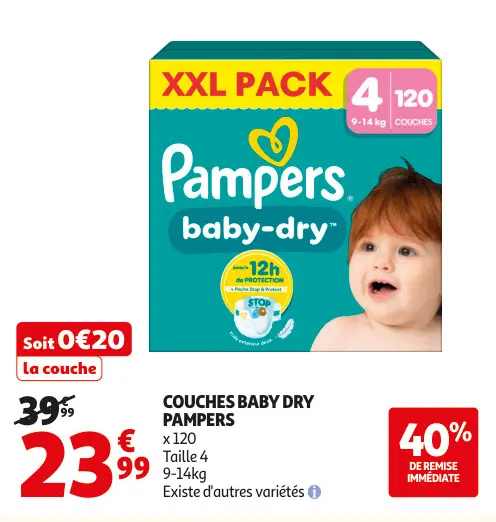 Promotie: Couches baby dry