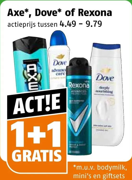 Aanbieding: Axe, Dove of Rexona