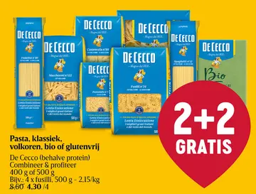 Aanbieding: Pasta, klassiek, volkoren, bio of glutenvrij