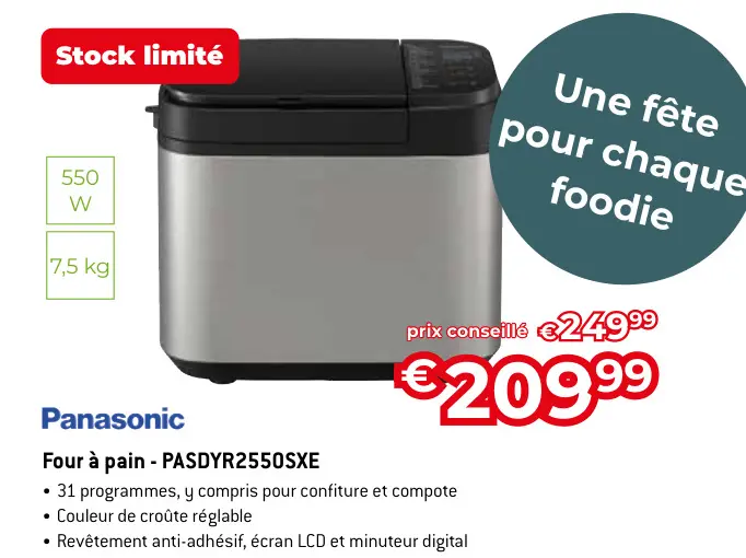 Offre: Four à pain - PASDYR2550SXE