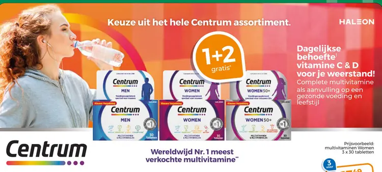 Aanbieding: Centrum multivitaminen Women