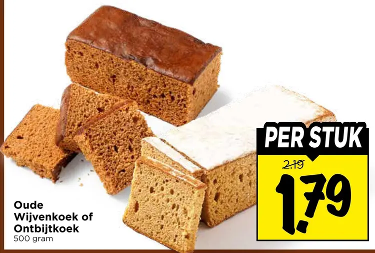 Aanbieding: Oude Wijvenkoek of Ontbijtkoek