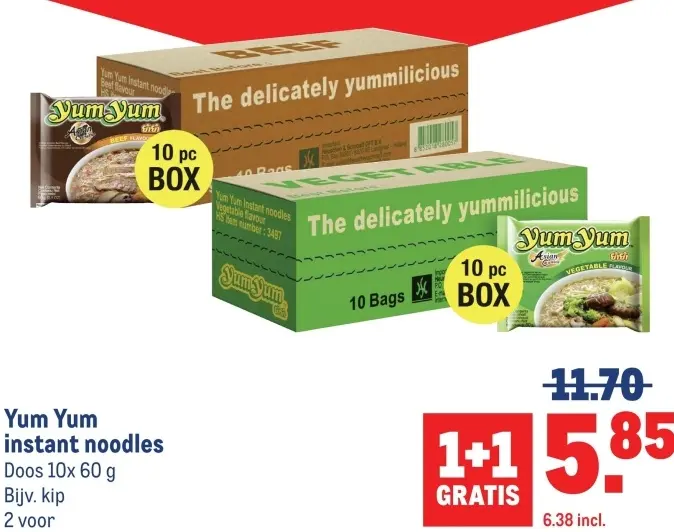 Aanbieding: Yum Yum instant noodles