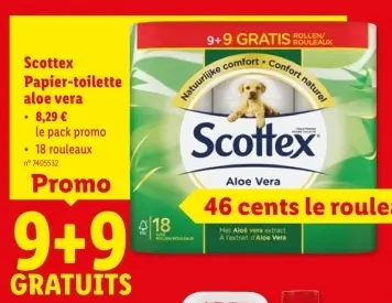 Offre: Papier-toilette aloe vera