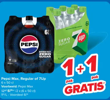 Aanbieding: Pepsi Max, Regular of 7Up