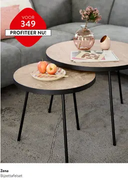 Aanbieding: Zena Bijzettafelset