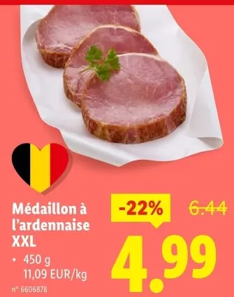 Offre: Médaillon à l'ardennaise XXL