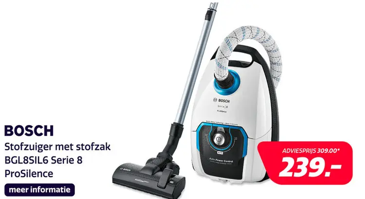 Aanbieding: Bosch BGL8SIL6 Serie 8 ProSilence