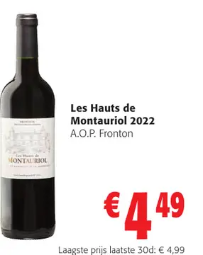 Aanbieding: Les Hauts de Montauriol 2022 A.O.P. Fronton