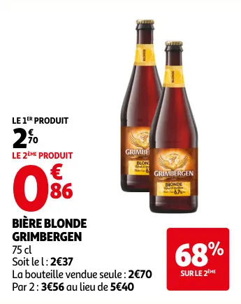 Offre: Bière blonde