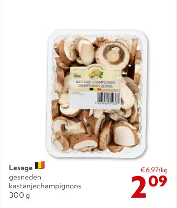 Promotie: Lesage gesneden kastanjechampignons