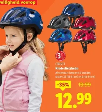Aanbieding: CRIVIT Kinderfietshelm
