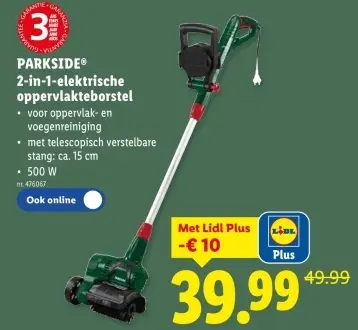 Promotie: 2-in-1-elektrische oppervlakteborstel