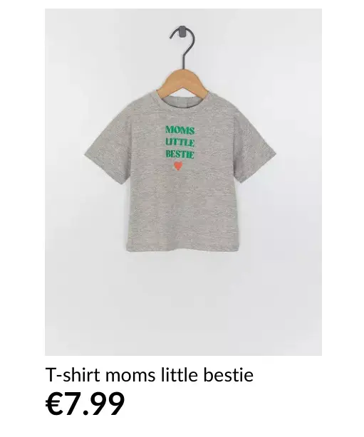 Promotie: T-shirt moms little bestie