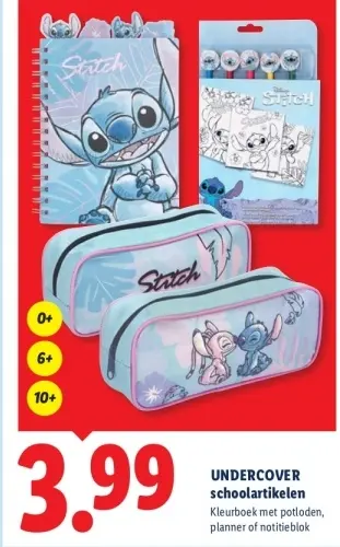 Aanbieding: Stitch schoolartikelen