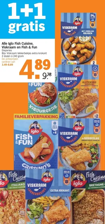 Aanbieding: Iglo Fish Cuisine, Viskraam en Fish & Fun