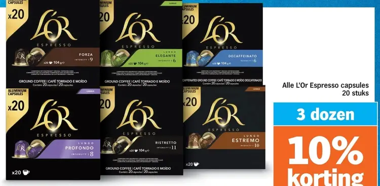Aanbieding: L'Or Espresso capsules
