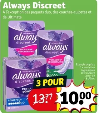 Offre: Always Discreet