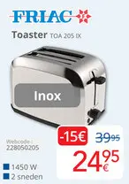 Promotie: Toaster TOA 205 IX