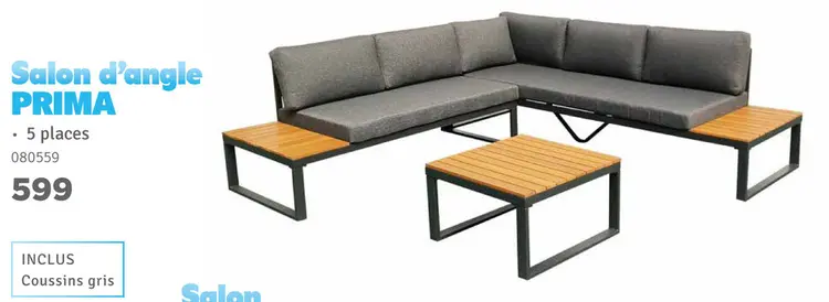 Offre: Salon d'angle PRIMA